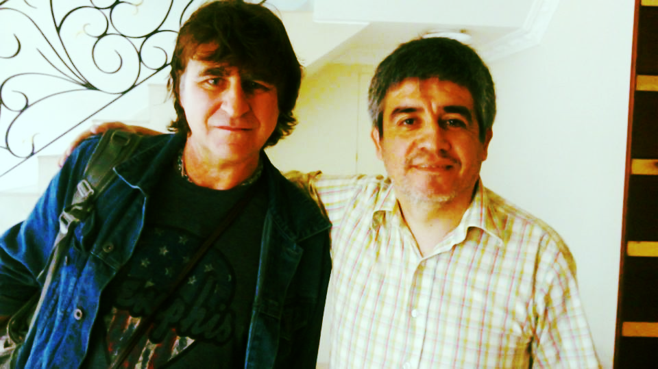 Fernando avec Mark Burgess (The Chameleons)