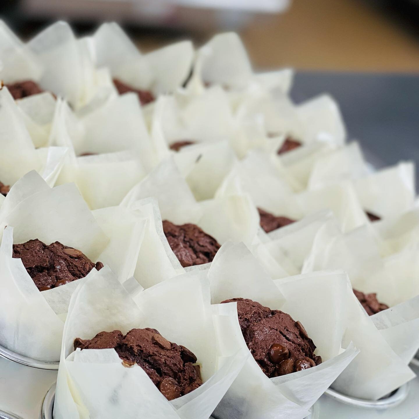 Back in my happy place! These vegan double chocolate espresso muffins are back for @theblackfarmersmarketnc in #durham tomorrow! See you from 1:30-4:00pm!
.
.
.
.
.
.

.⁣
.⁣
#baking #veganrecipes #veganlife #healthyfood #whatveganseat #retreatchef #b