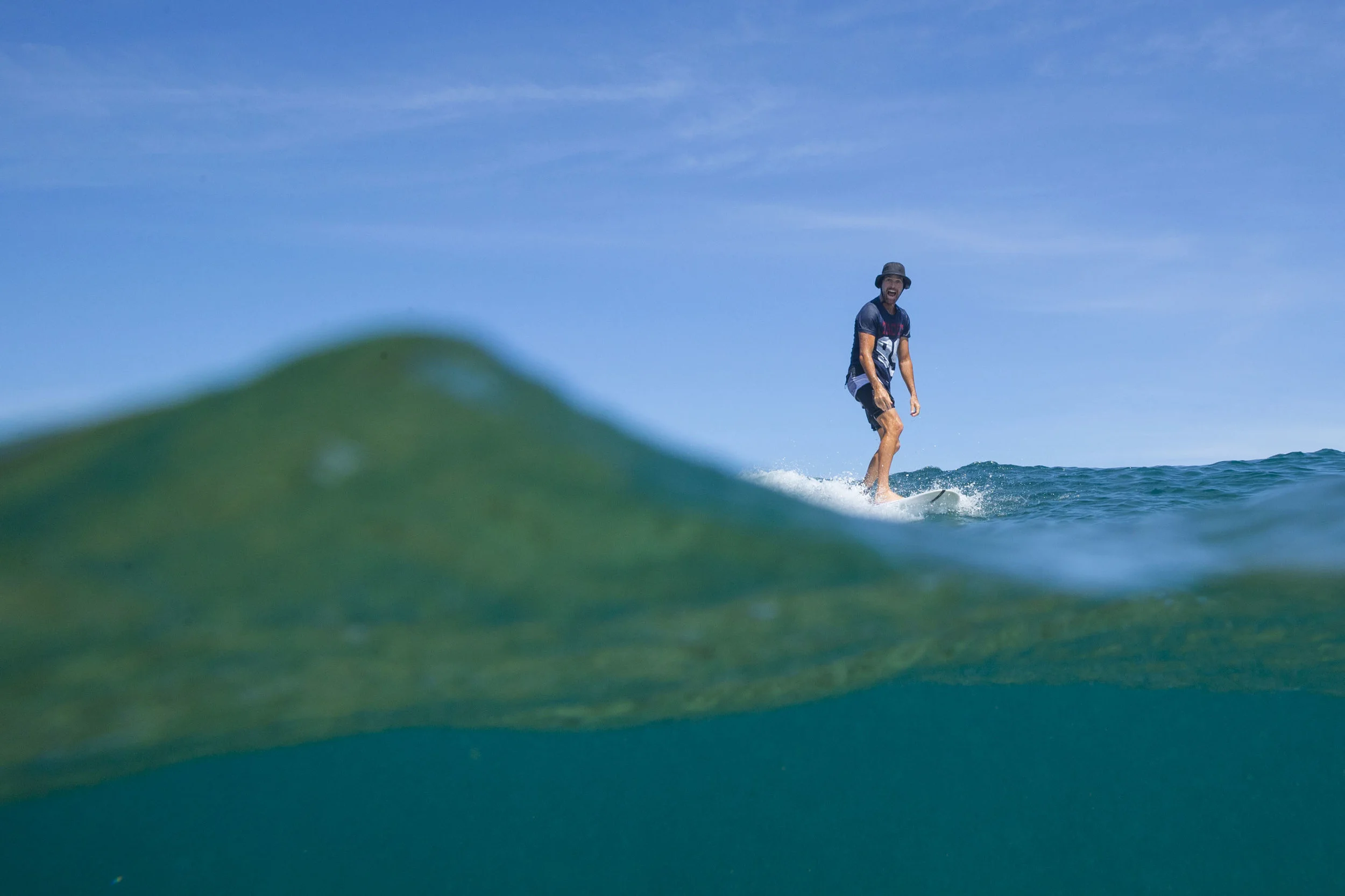 Pete Evans surfing fun Fiji 