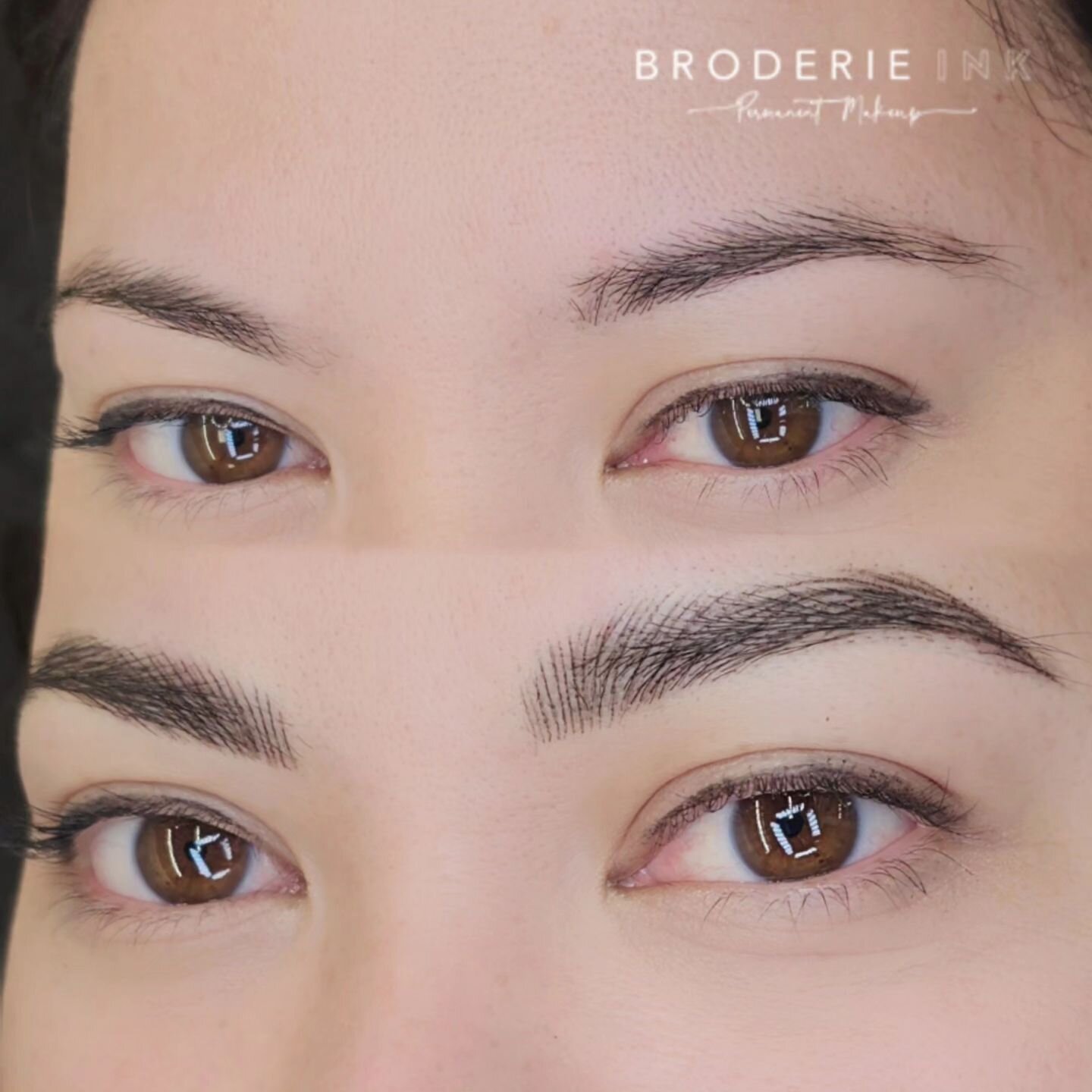 An eye-opening brow transformation

✨️ My client requested supernatural-looking 'no work done' eyebrows. I gave her shape a little volume and lift and filled in the patchiness with thin and feathery nanostrokes.

----‐--------------------------------