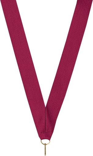 Burgundy V-Cut Ribbon 7/8" x 32"