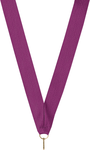 Purple V-Cut Ribbon 7/8" x 32"