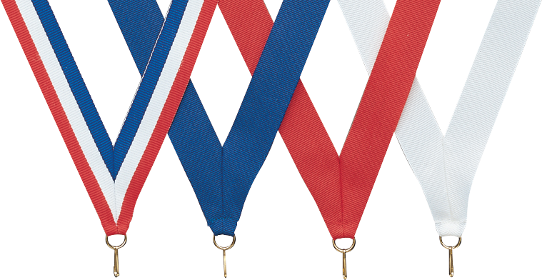 Red / White/ Blue V-Cut Ribbon 7/8" x 32"