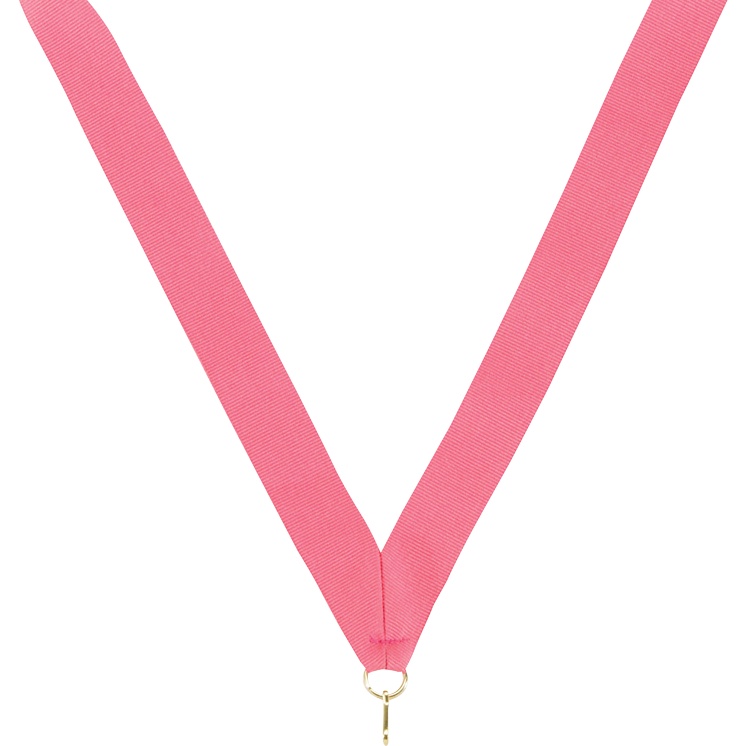Light Pink V-Cut Ribbon 7/8 x 32 — The Trophy Case