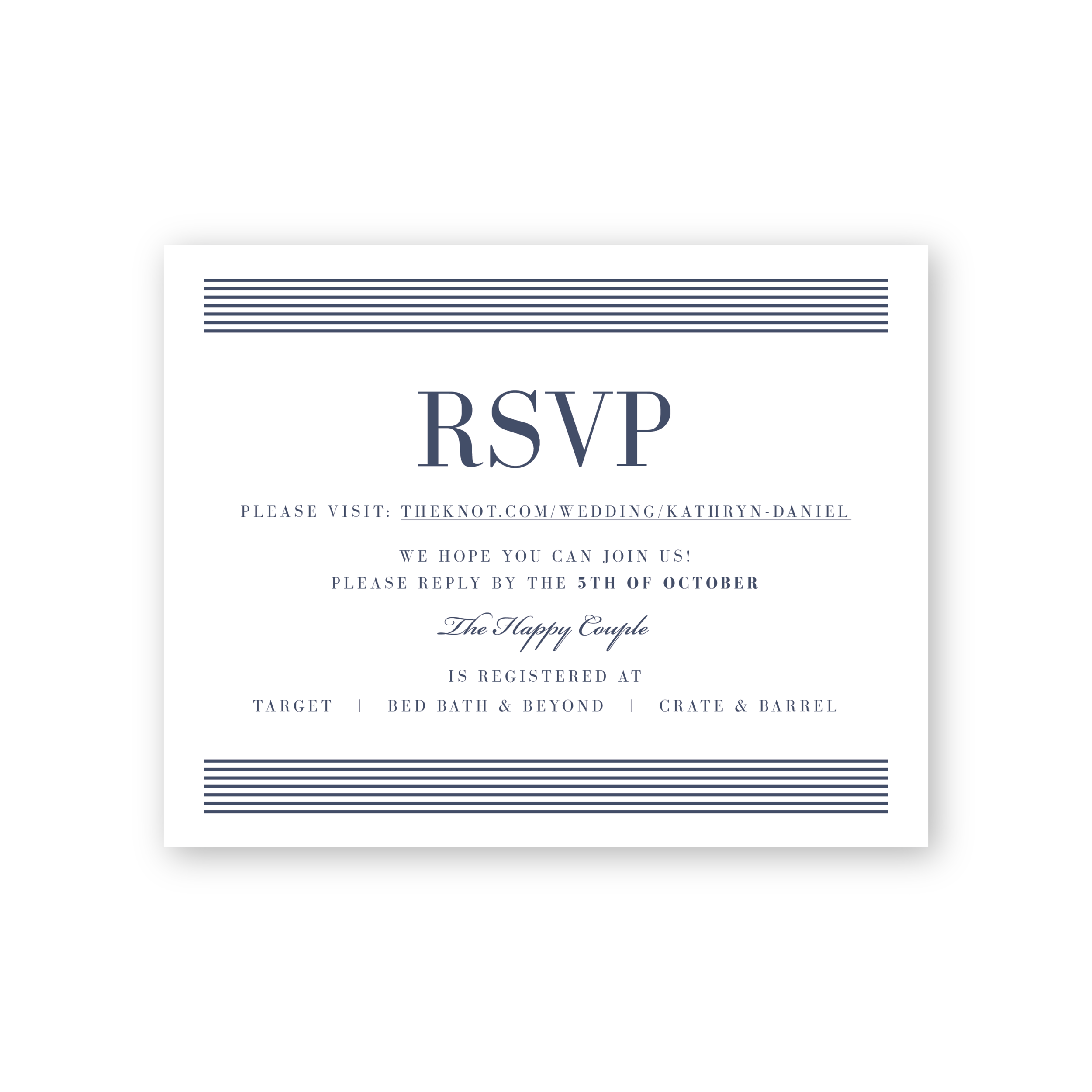 Marielle RSVP Card