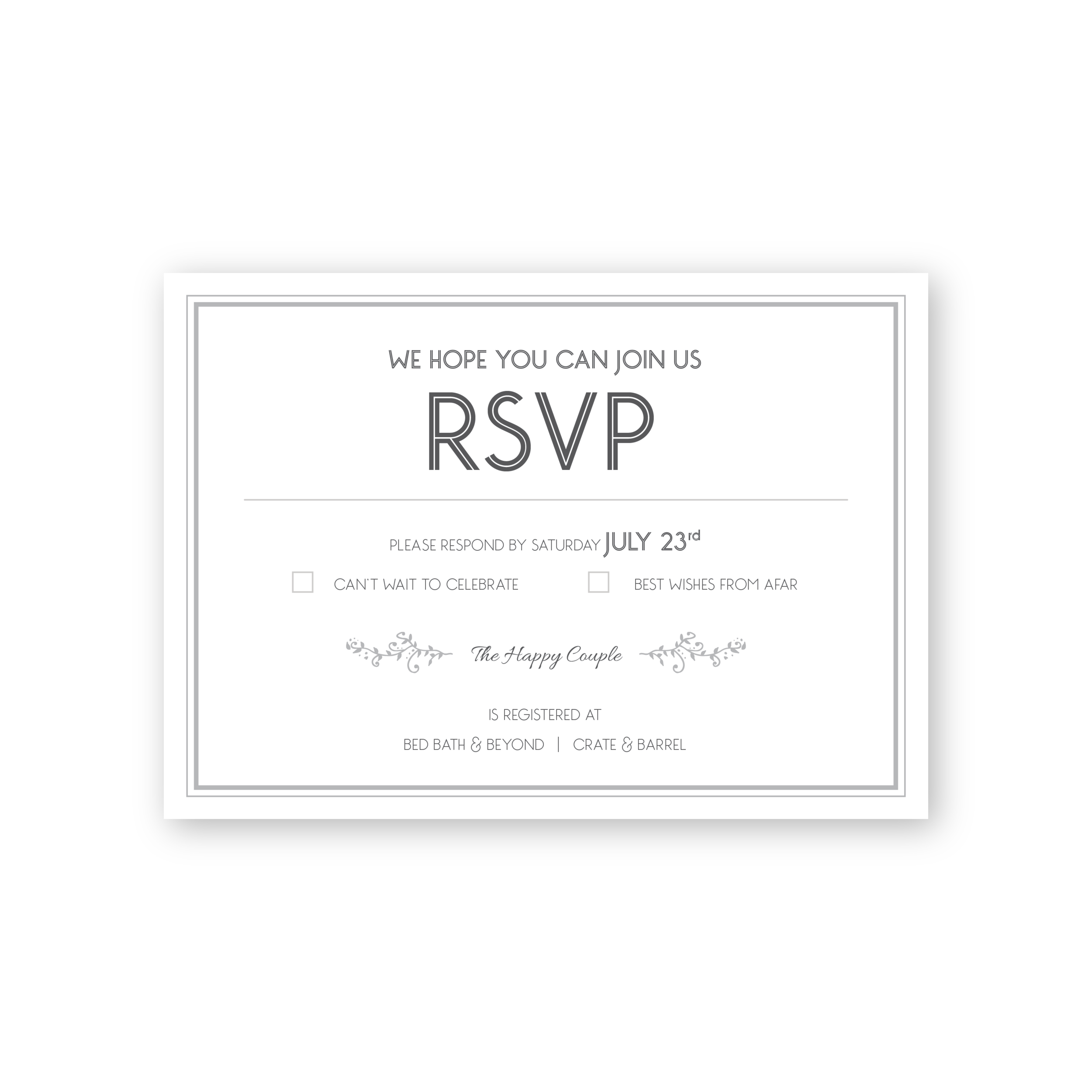 Eloise RSVP Card