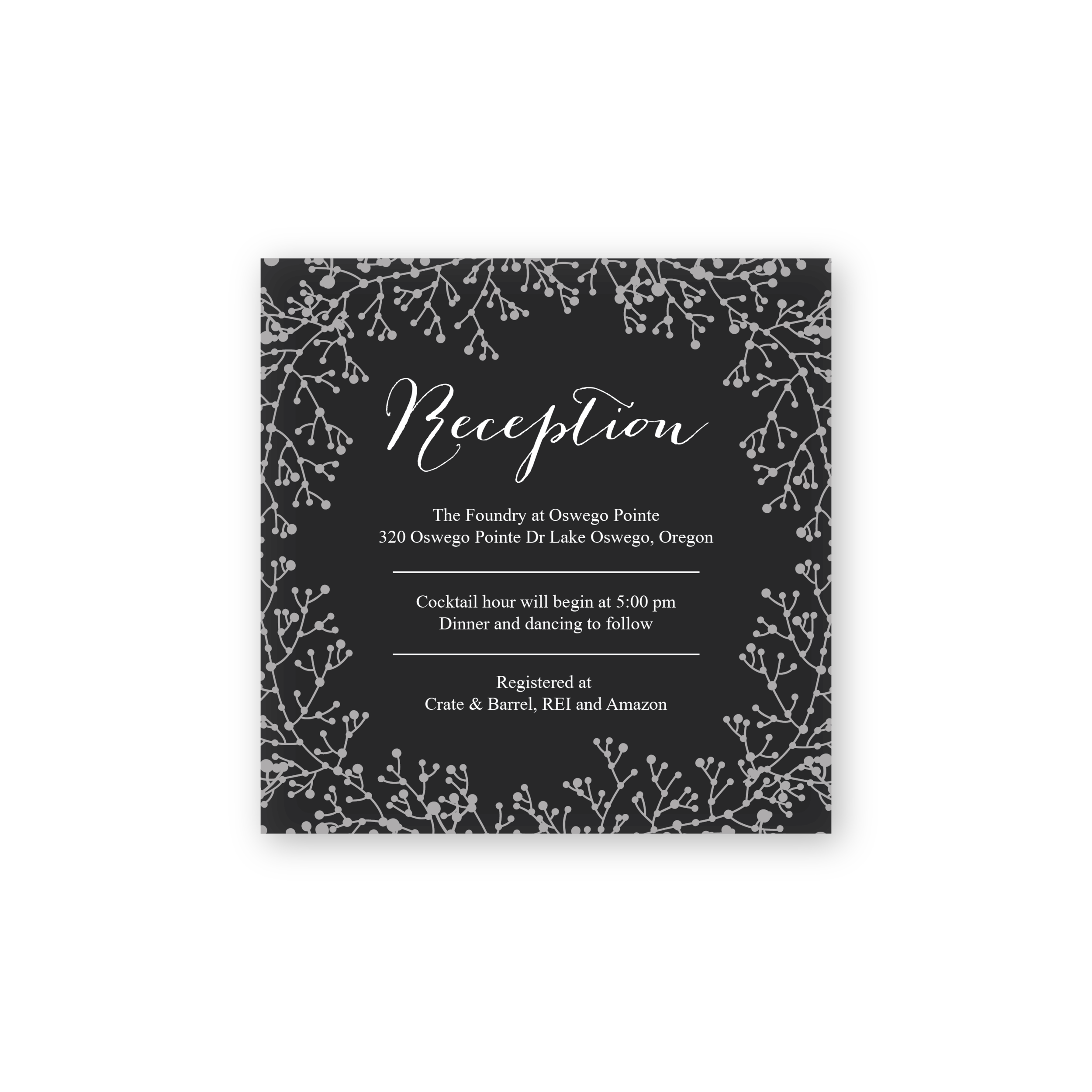 Jade Reception Card 