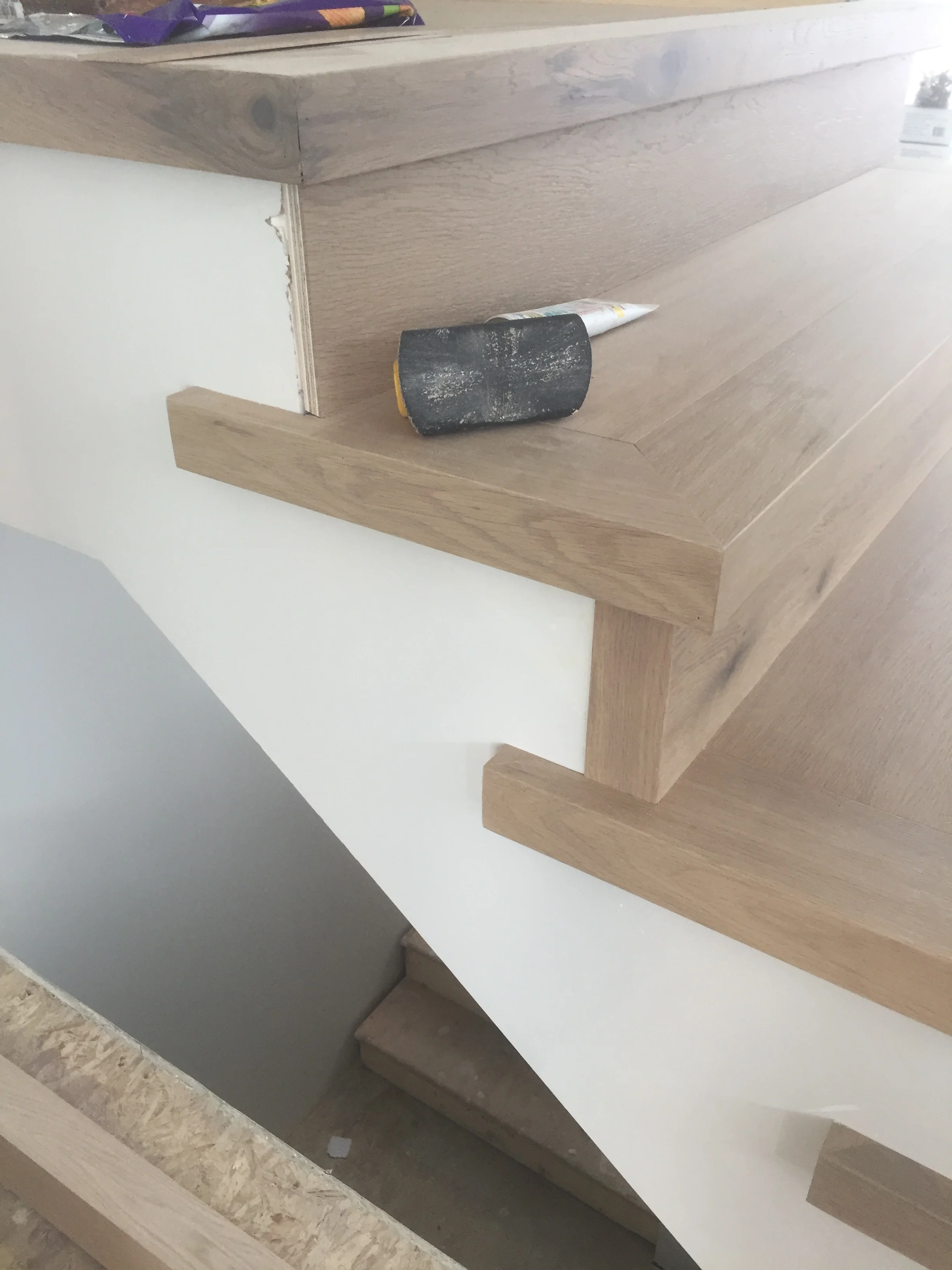Hardwood Install 3 Finishing The Stairs Integer Homes