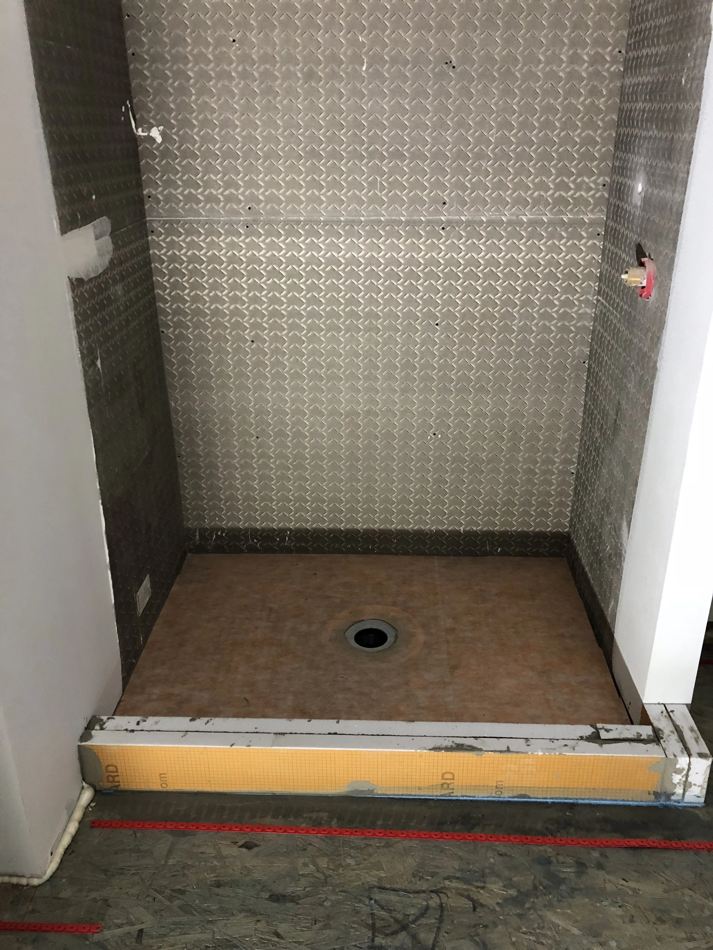 Custom Shower And Infloor Heat Integer Homes
