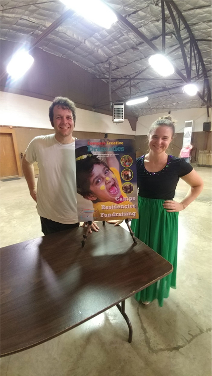 David Smith and co-founder of Compass Creative Dramatics Cathlyn Melvin.
