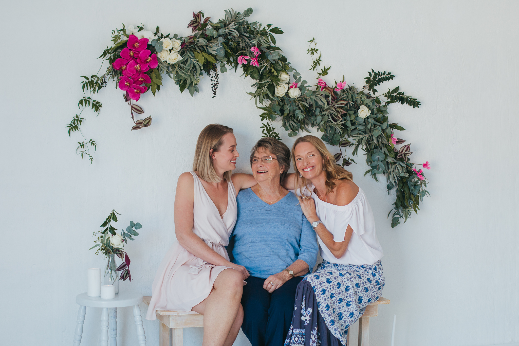 Family Laughing in Photo