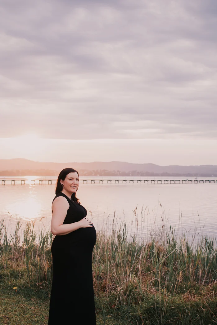maternity shoot by the sunset