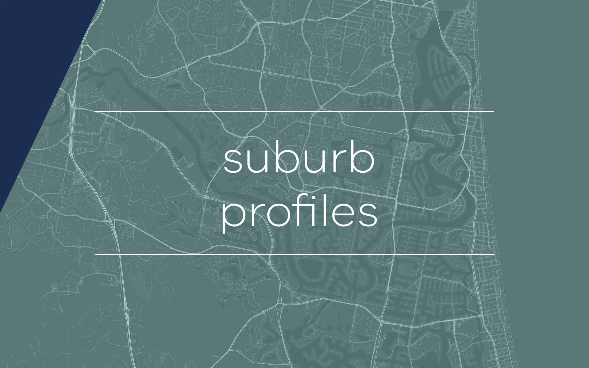 An image of the suburbs of the Gold Coast