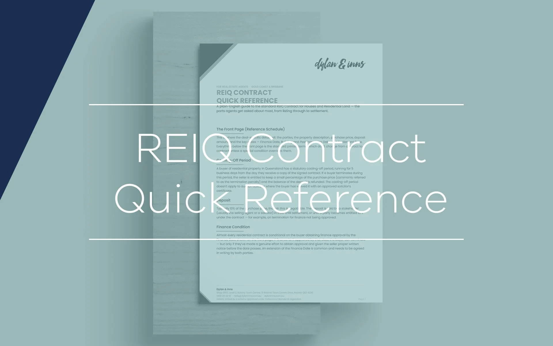 An image of the factsheet for our REIQ Contract Quick Reference download