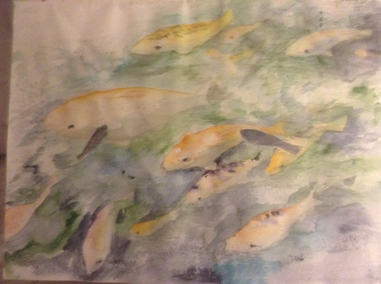 Bali lake (Watercolour)