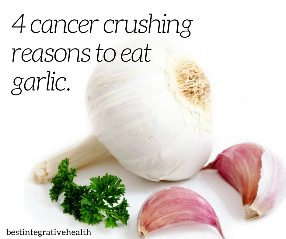 4 cancer crushing reasons to eat garlic, on national garlic day.