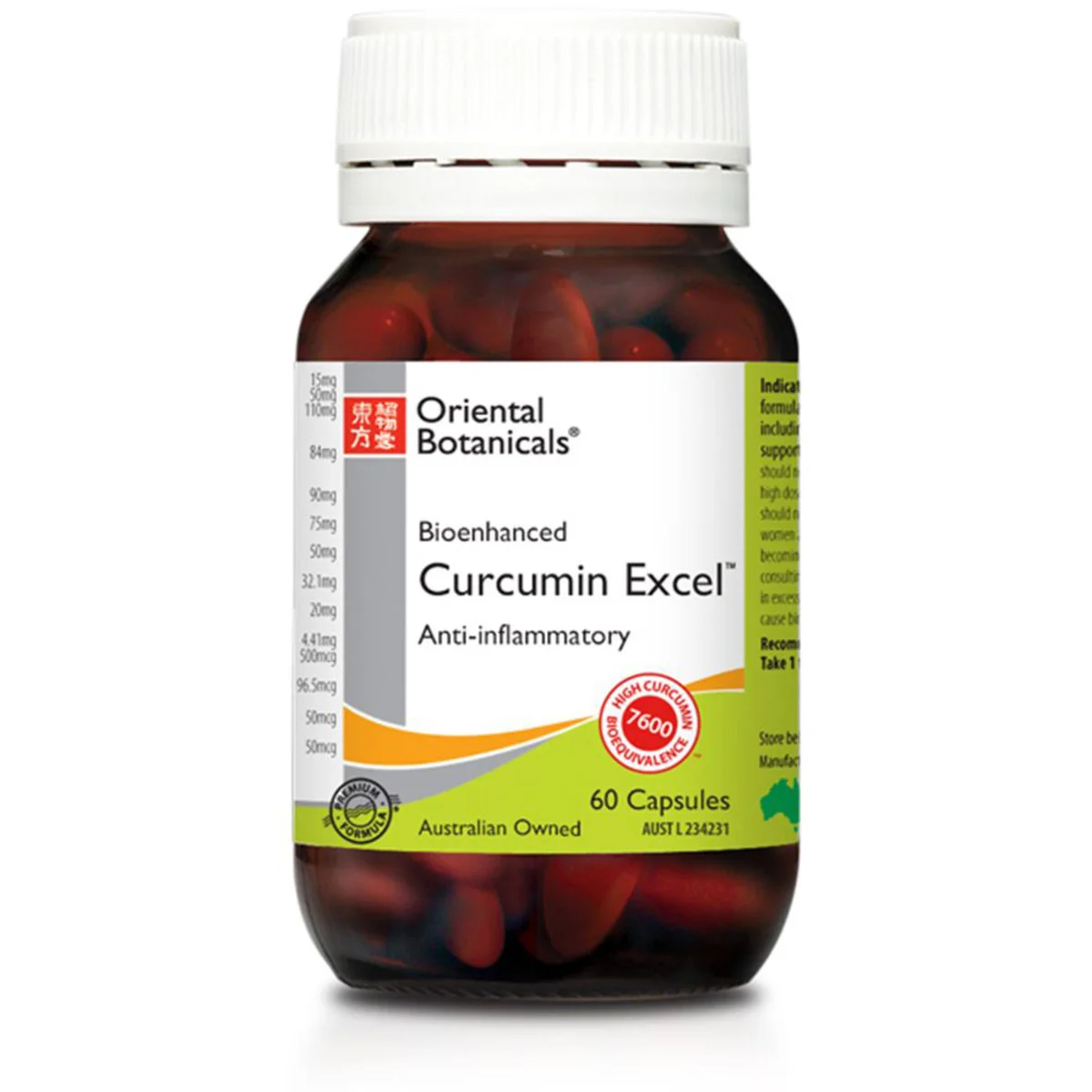 Bioenhanced Curcumin Excel- 60c