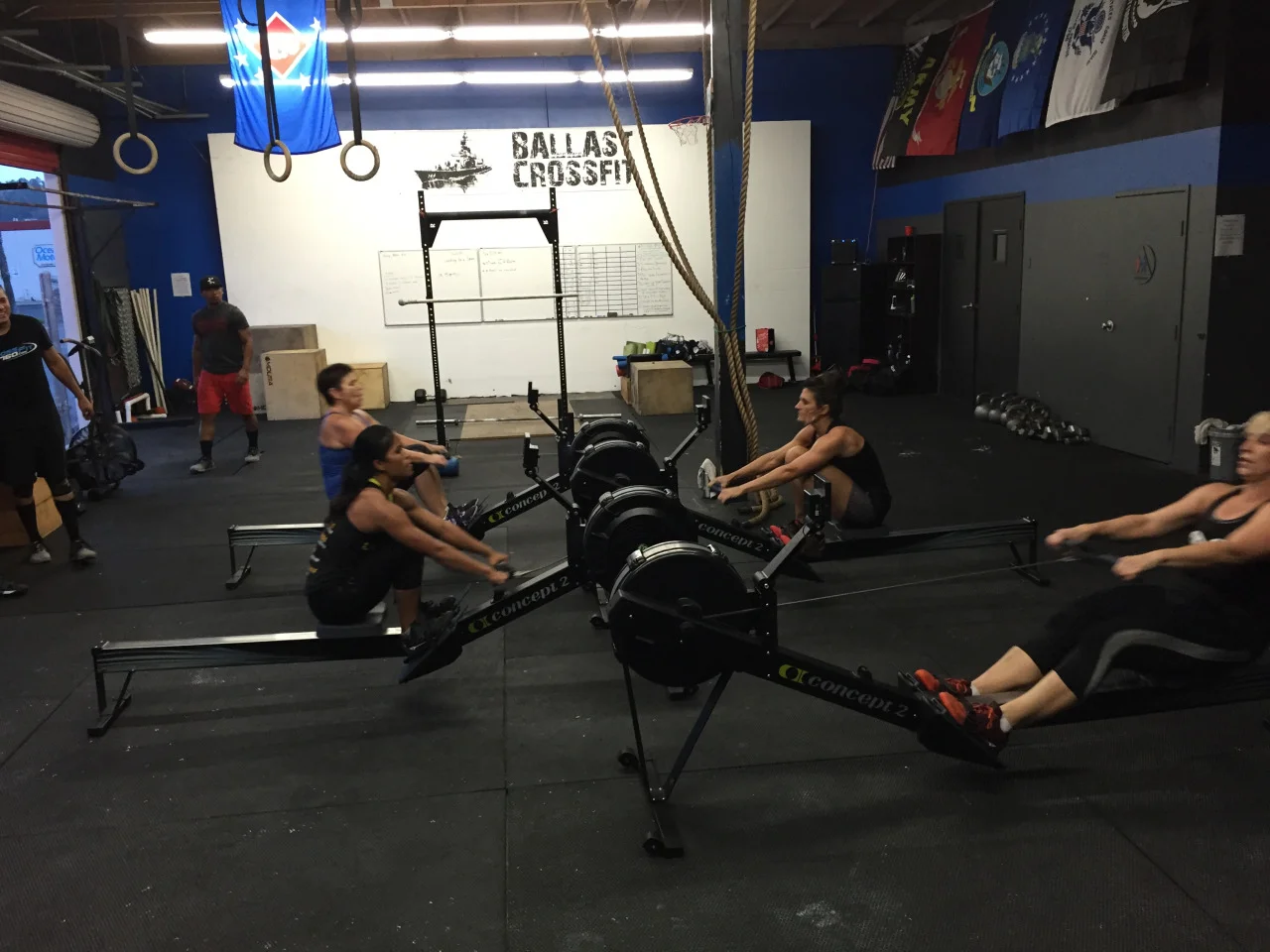 MONDAY 28DEC15
Monday
1. 2 RNFT:
250m row + 200m run + bear crawl + crab walk
2. 2 RNFT:
2 strict t2b + 3 kipping t2b
5 ring row w/ 3’’ pause @ top of each rep
30’’ russian baby maker stretch
HS walk/HS hold practice
3. 20’ to find heavy 2 front squat + 1 split jerk
3a. seated single arm press w/ 3’’ descent 5-5-5-5
3b. seated good morning 5-5-5-5
4. 8’ amrap:
5/3 c2b pull up
10 thruster 95/65
10/7 c2b pull up
10 thruster
15/10 c2b pull up
10 thruster
20/15 c2b pull up
10 thruster
25/20 c2b pull up
10 thruster
30/25 c2b pull up
10 thruster
AMAP c2b pull ups w/ remaining time