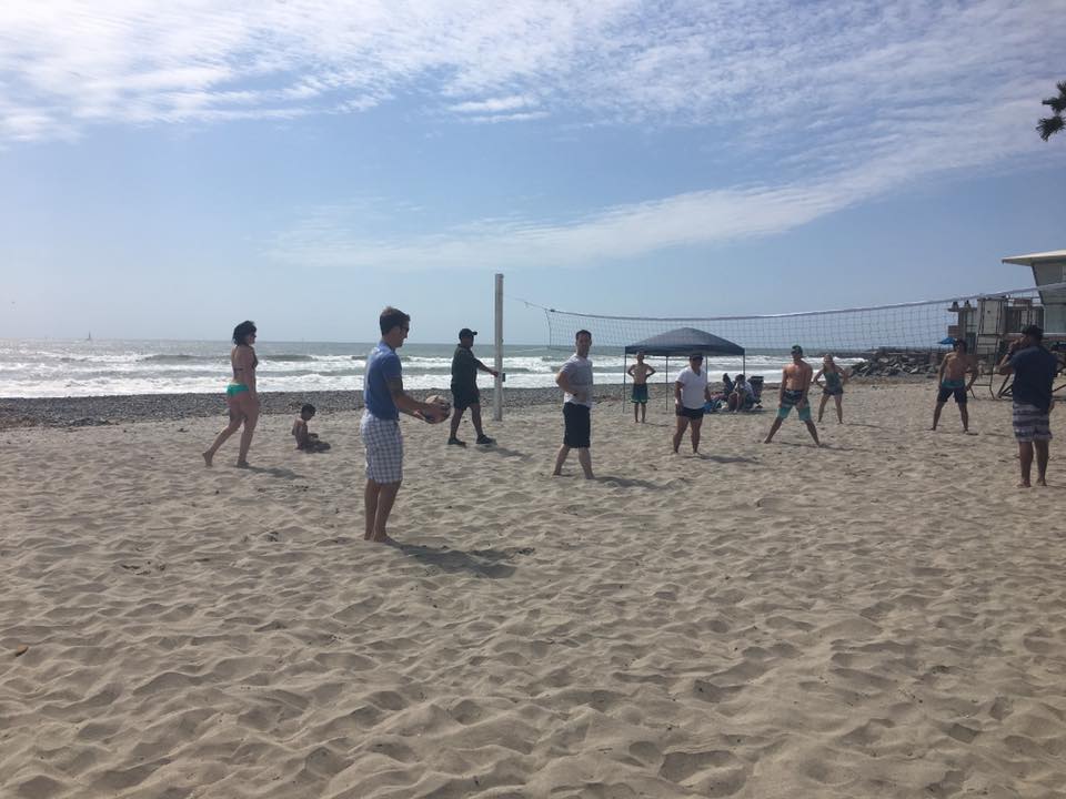 April 9th, 2017: Ballast Beach Day with some volley ball