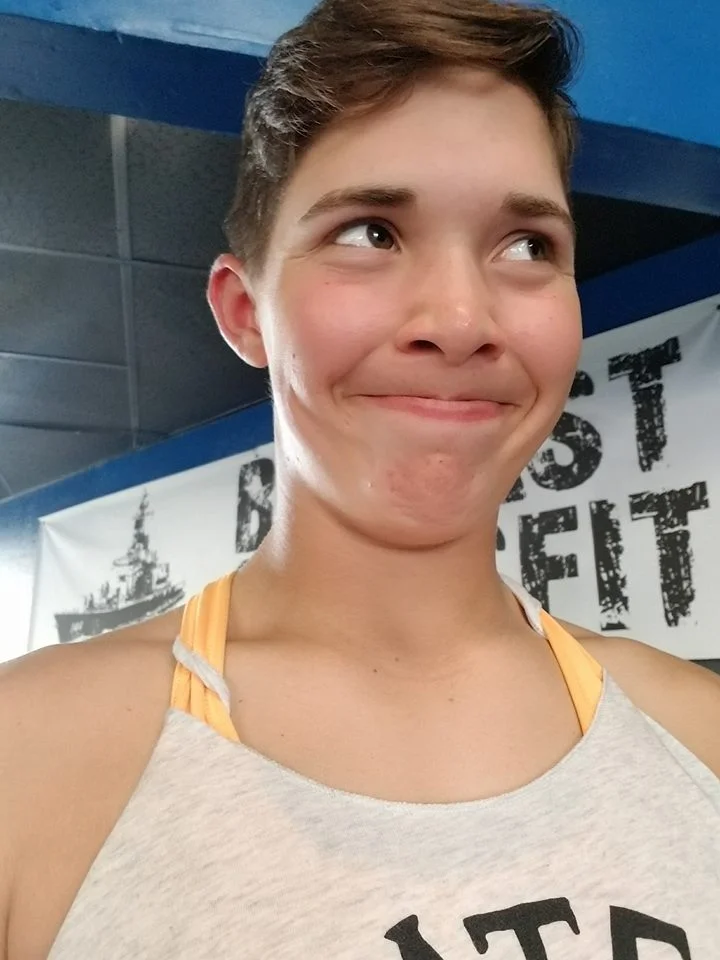 Coach Joan found a selfie on her phone, when Montana was suppose to be recording a video. We love you Hannah!!