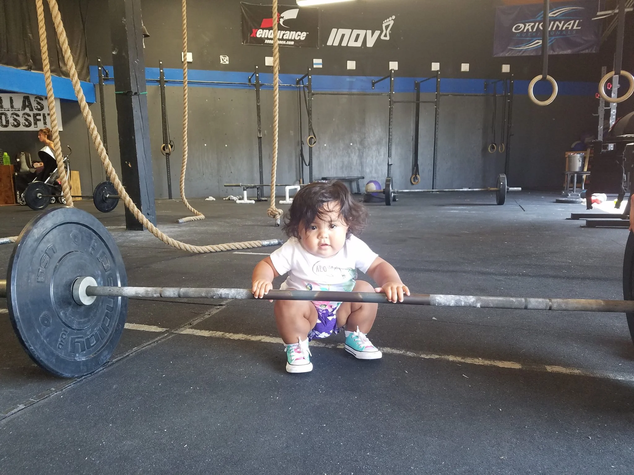 "I brought my grandniece Leilani to class and she passed me up as her squat is much lower than mine. This was her first class, too!" ~Auntie Gwen