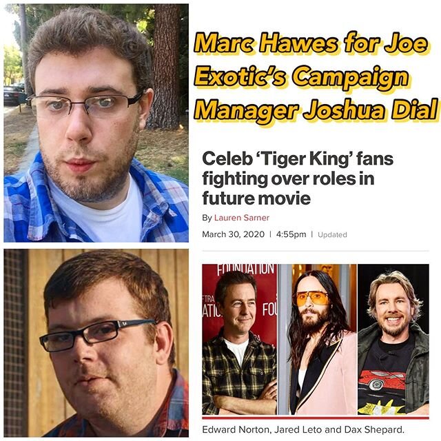 While everyone else is busy fighting over who&rsquo;s playing Joe and Carol, I&rsquo;m staking claim on Joshua Dial!! 🐅👑What a #wild ride!!
#Hawesomeness #comedy #actor #losangeles #hollywood #tiger #king #netflix #tigerking #tigerkingnetflix #joee