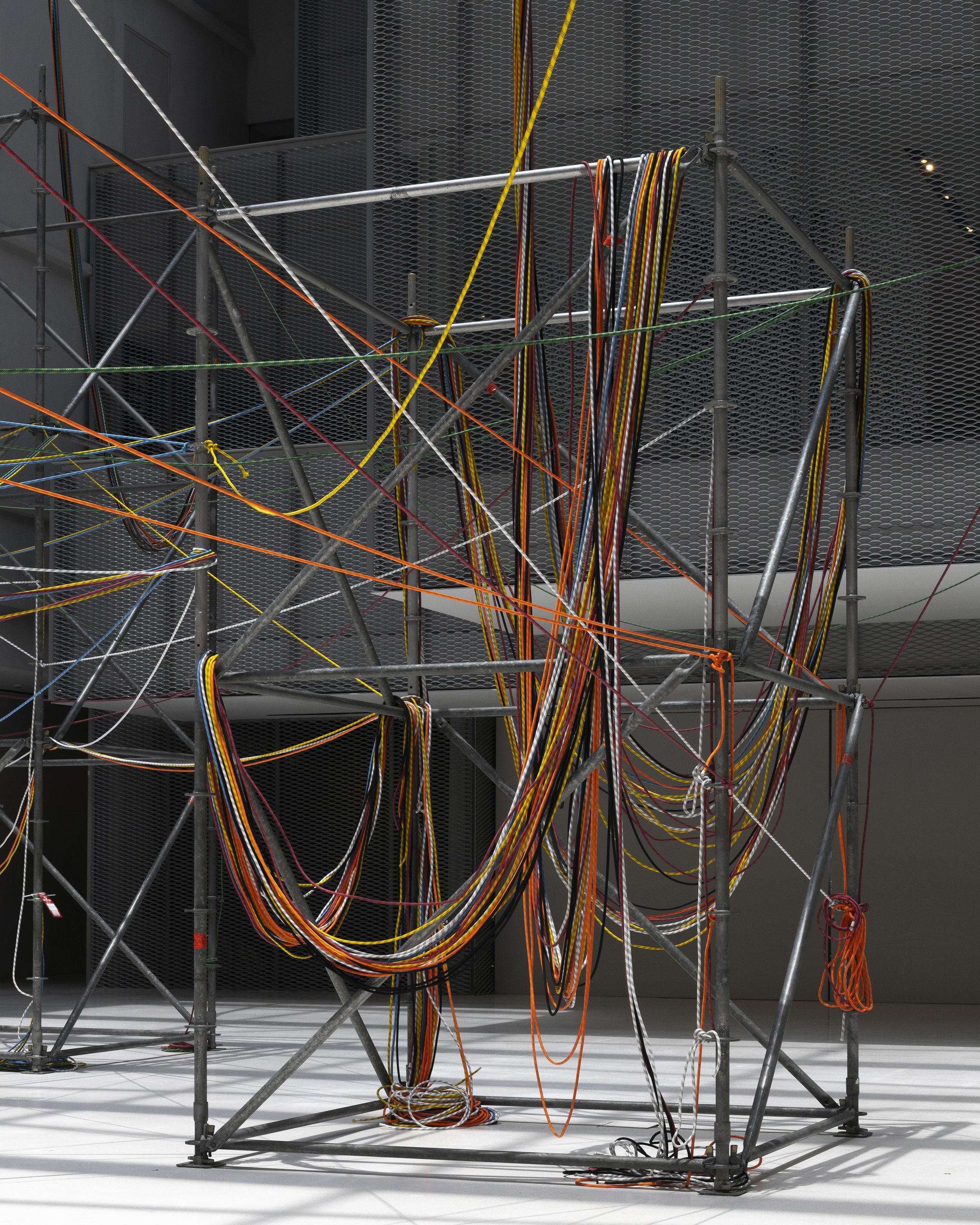  Rope Chandelier, National Design Centre Singapore, 2021. Installation by Theseus Chan &amp; Studio Juju 