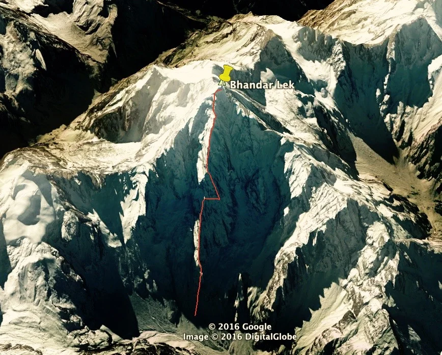 Ascent as Viewed on Google Earth