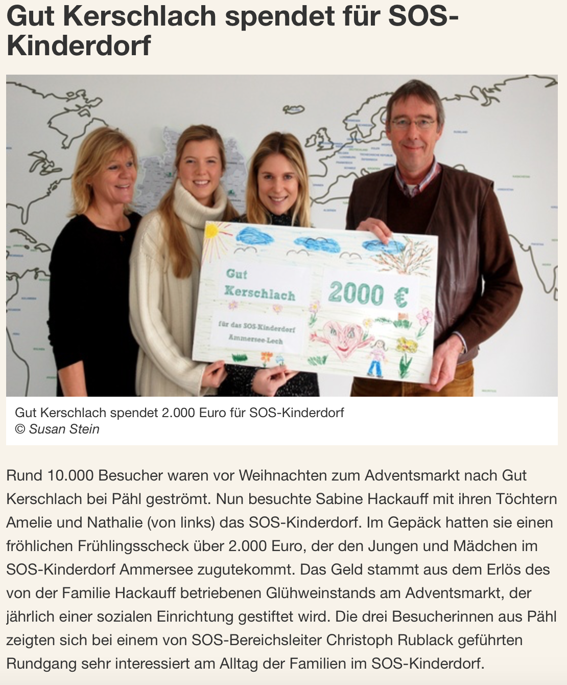 Charity auf Gut Kerschlach