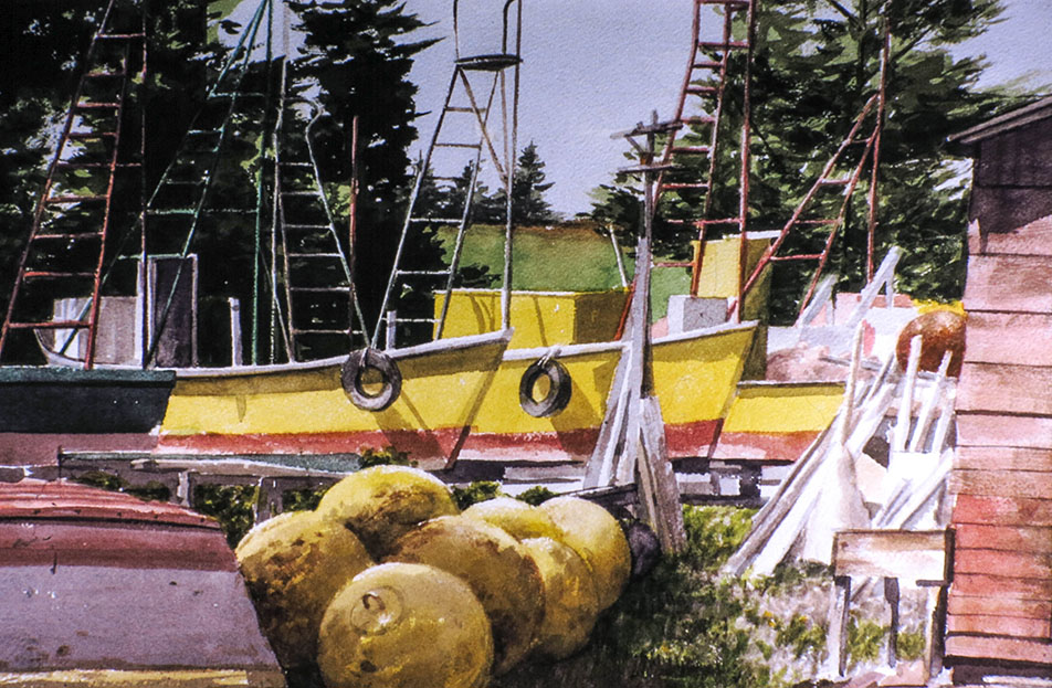 Reefnet Boatyard Scene