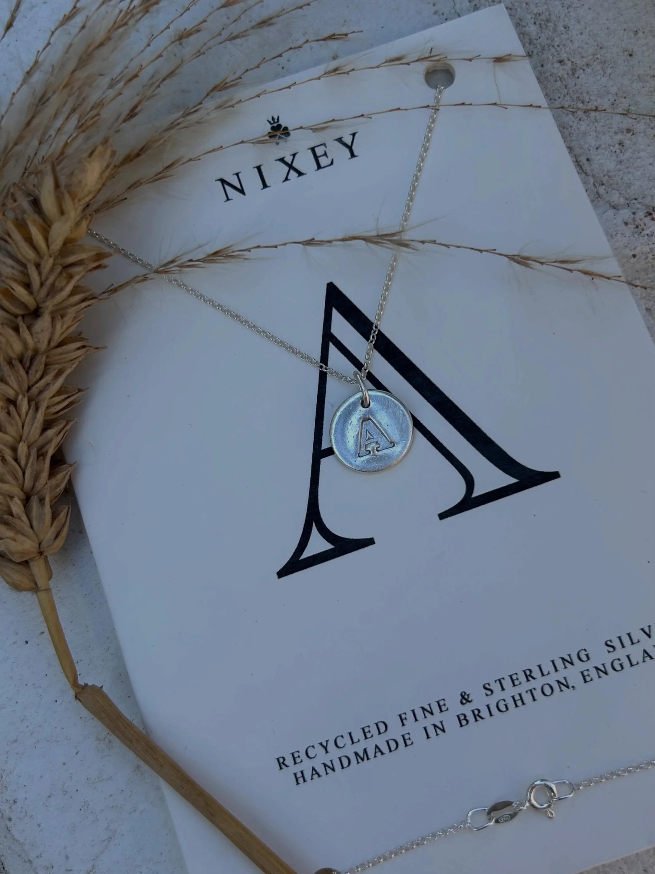 Monogram 🔤 |  Nixey&rsquo;s silver jewellery collection honours the histories and traditions of the British Isles. 

These fine silver pendants are a nod to the centuries-old tradition of monogram jewellery, which first became popular in Britain dur