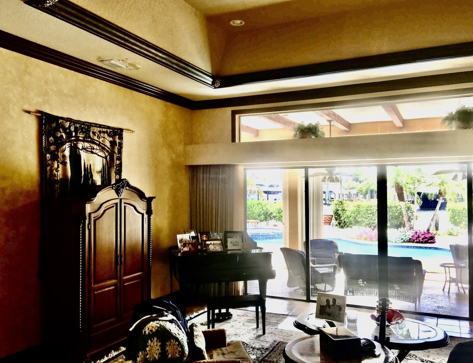 before picture of mediterranean living room
