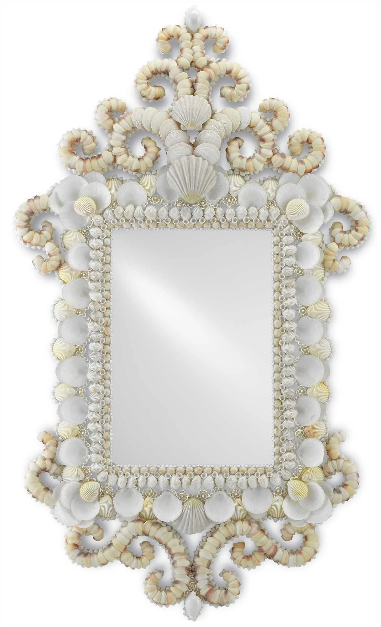 large shell encrusted mirror by Curry Cecilia