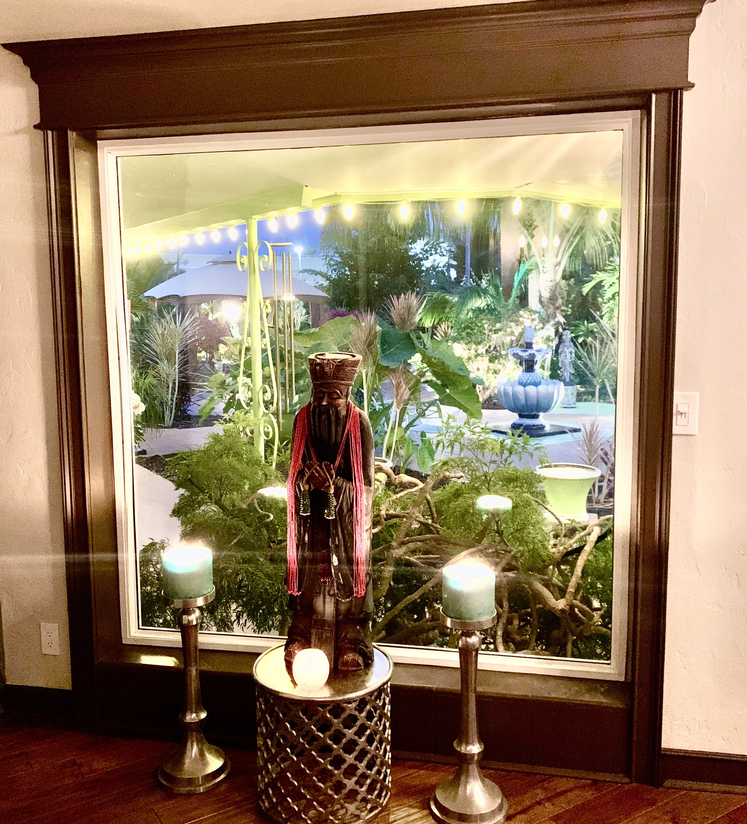 Mediteranean style living room with new windows in Fort Lauderdale