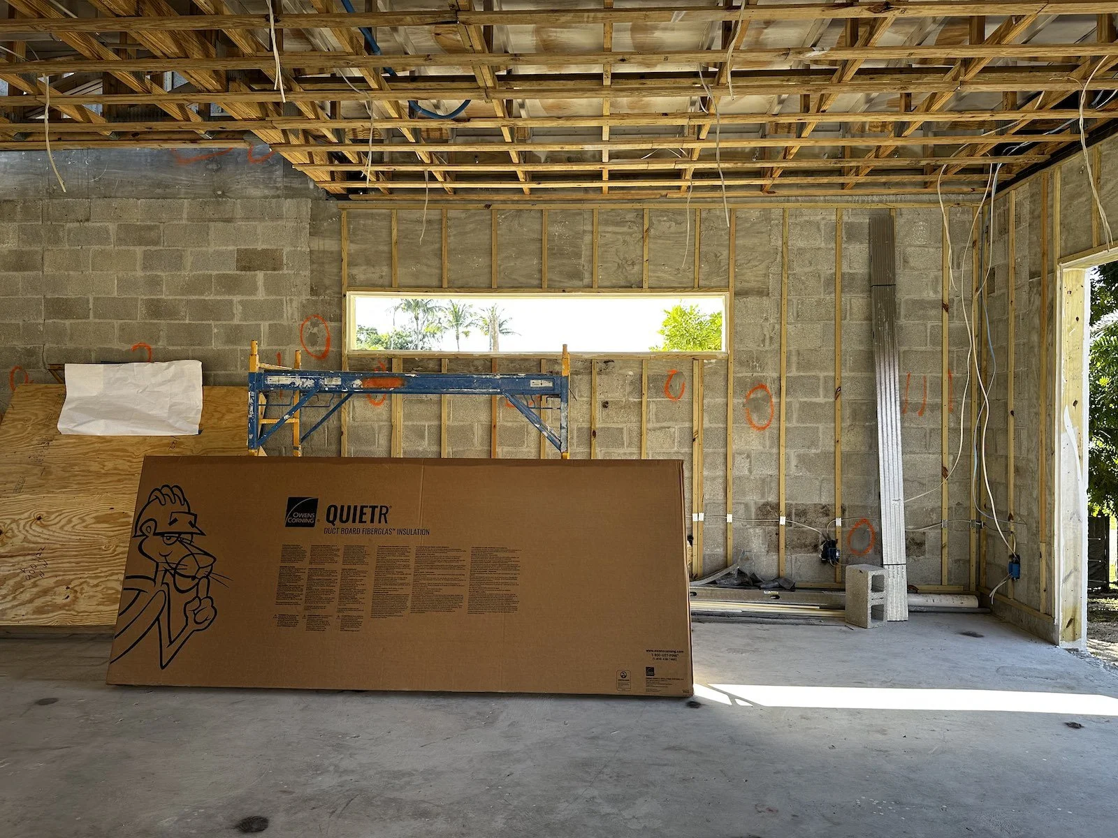 design-build shell construction of Mediterranean style guest house in Fort Lauderdale