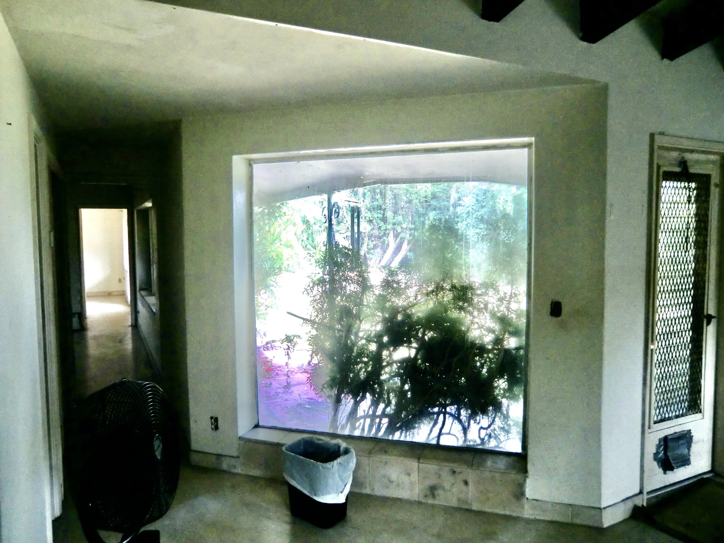 mediterranean home remodel of living room in Fort Lauderdale