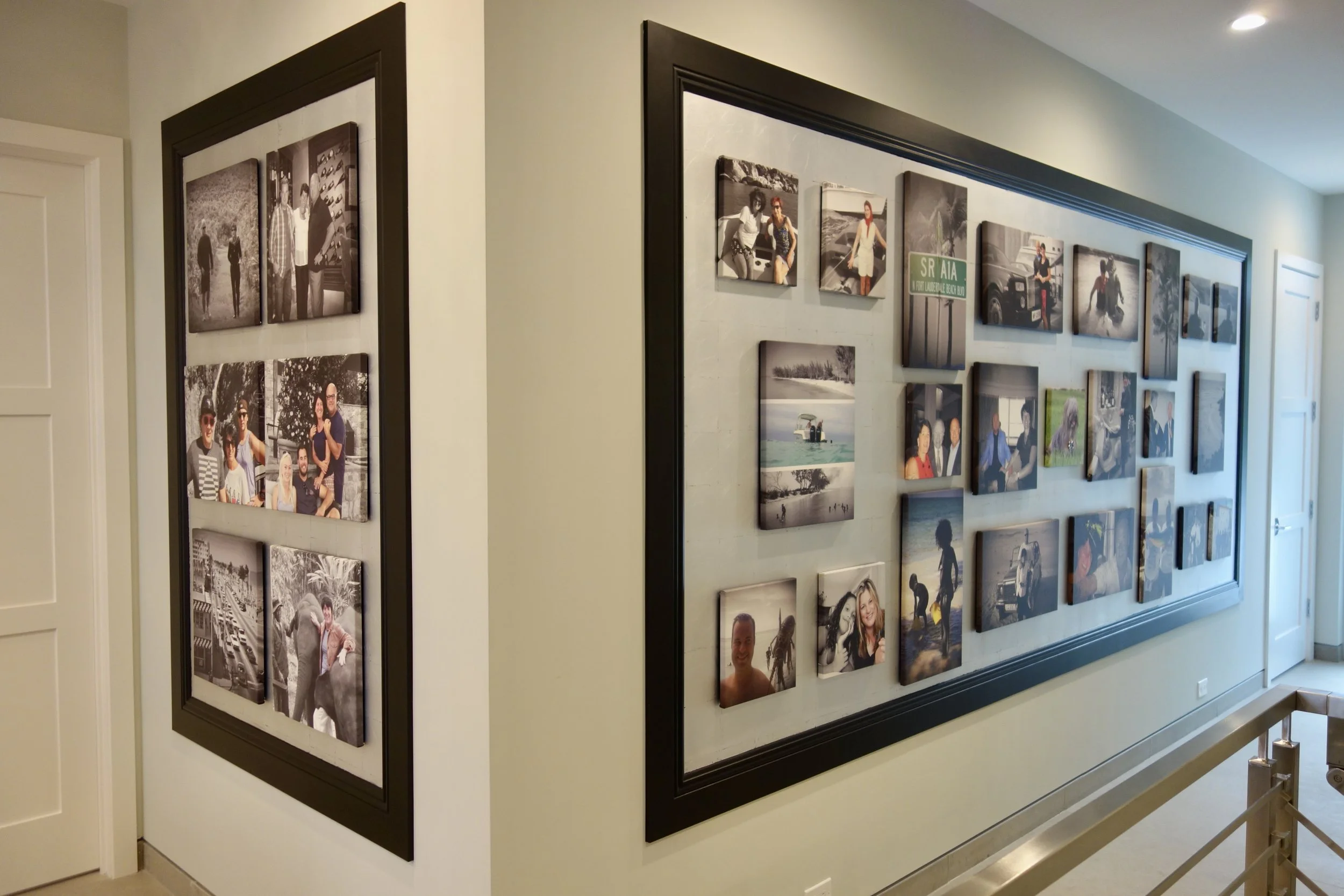 modern architecture with custom gallery walls on Las Olas, Fort Lauderdale