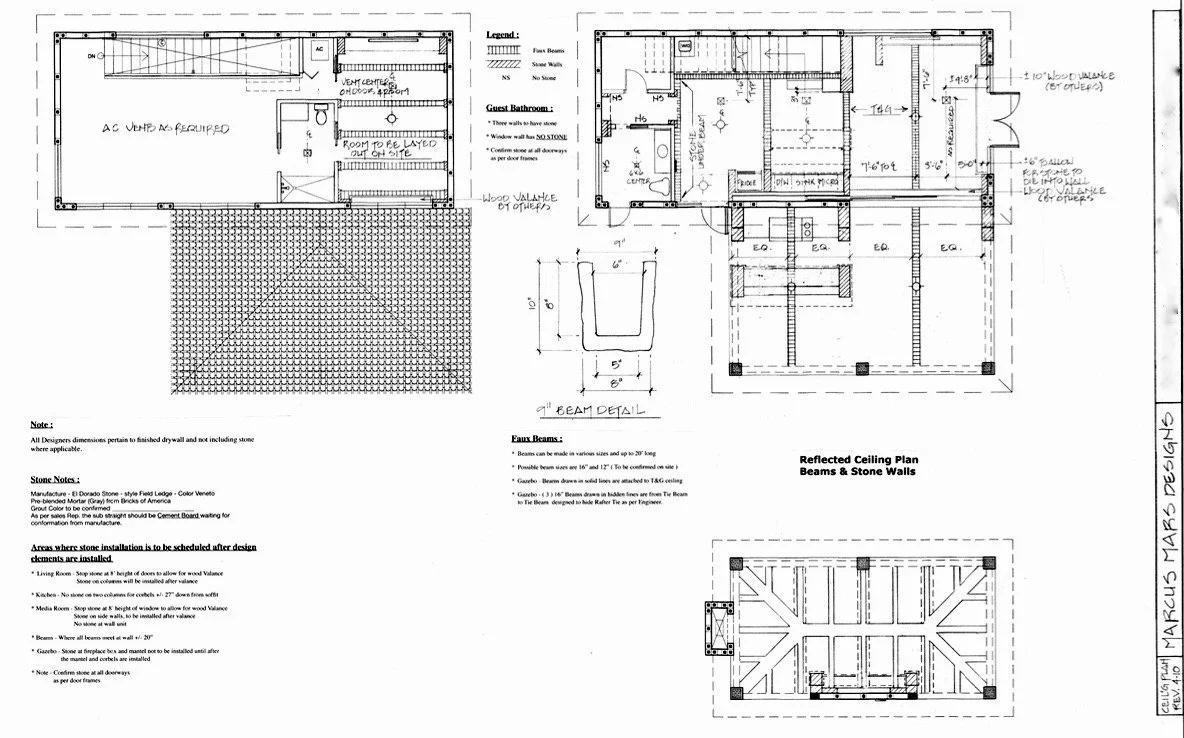 Architectural floor plan for a Boca Raton design-build Mediterranean home with integrated layout and structural detailing