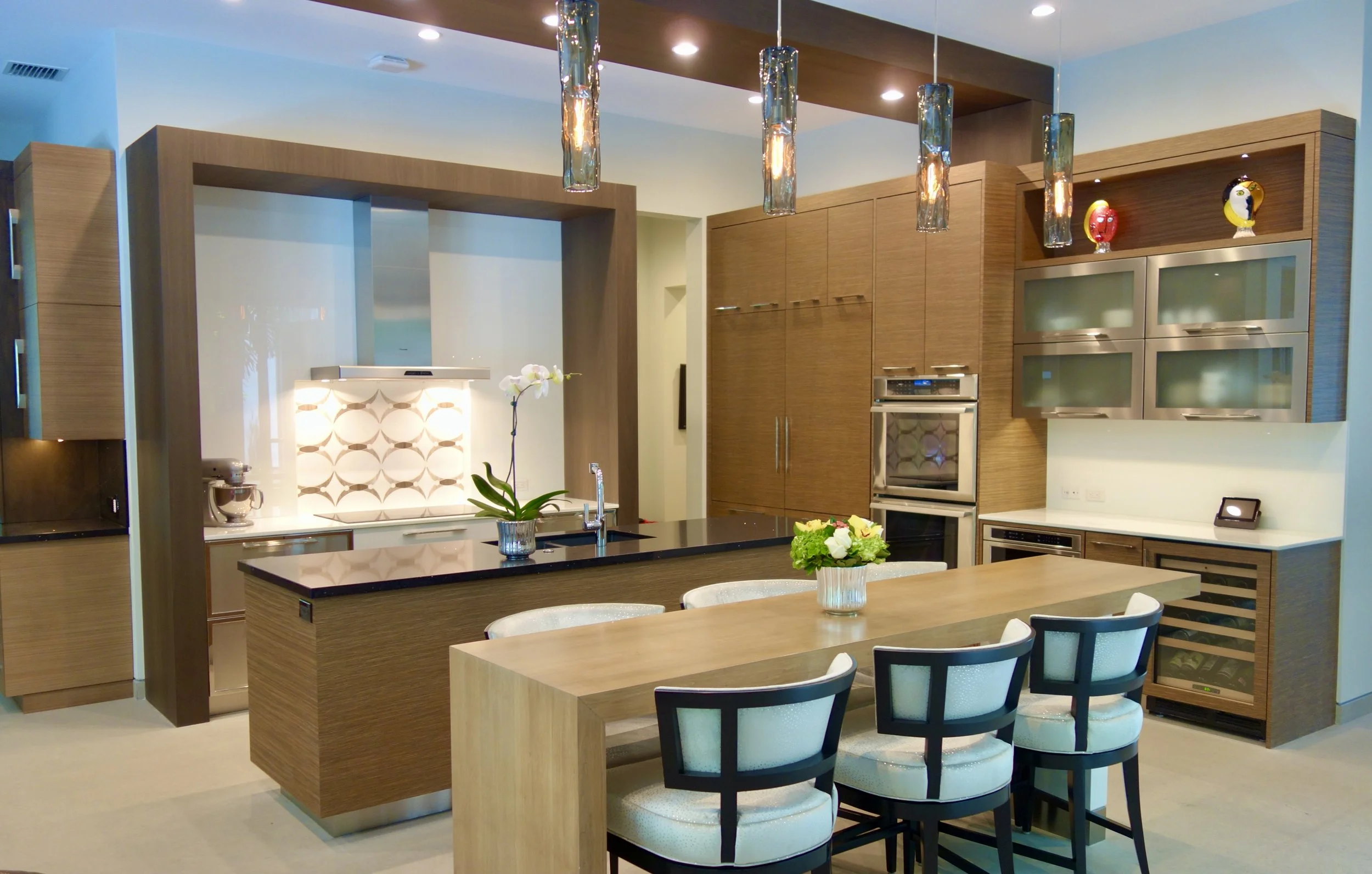 luxury modern kitchen remodel as a design build in Fort Lauderdale
