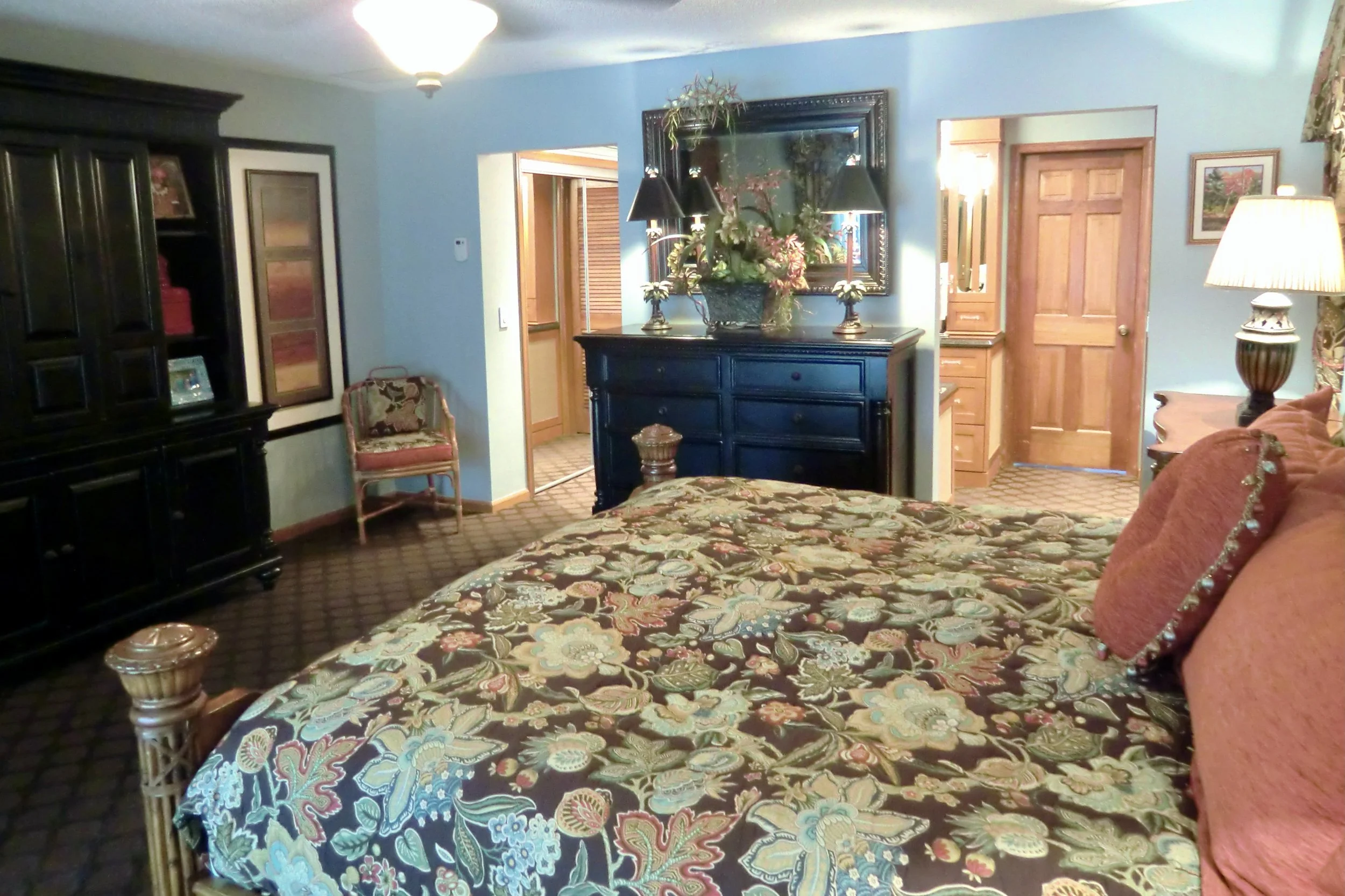 Coastal bedroom with Tommy Bahamas bedroom furniture in Delray Beach