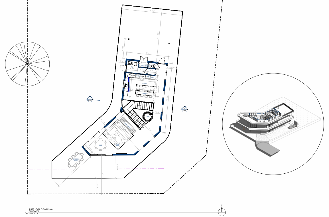 Floor plan of custom home in Fort Lauderdale showing interior design