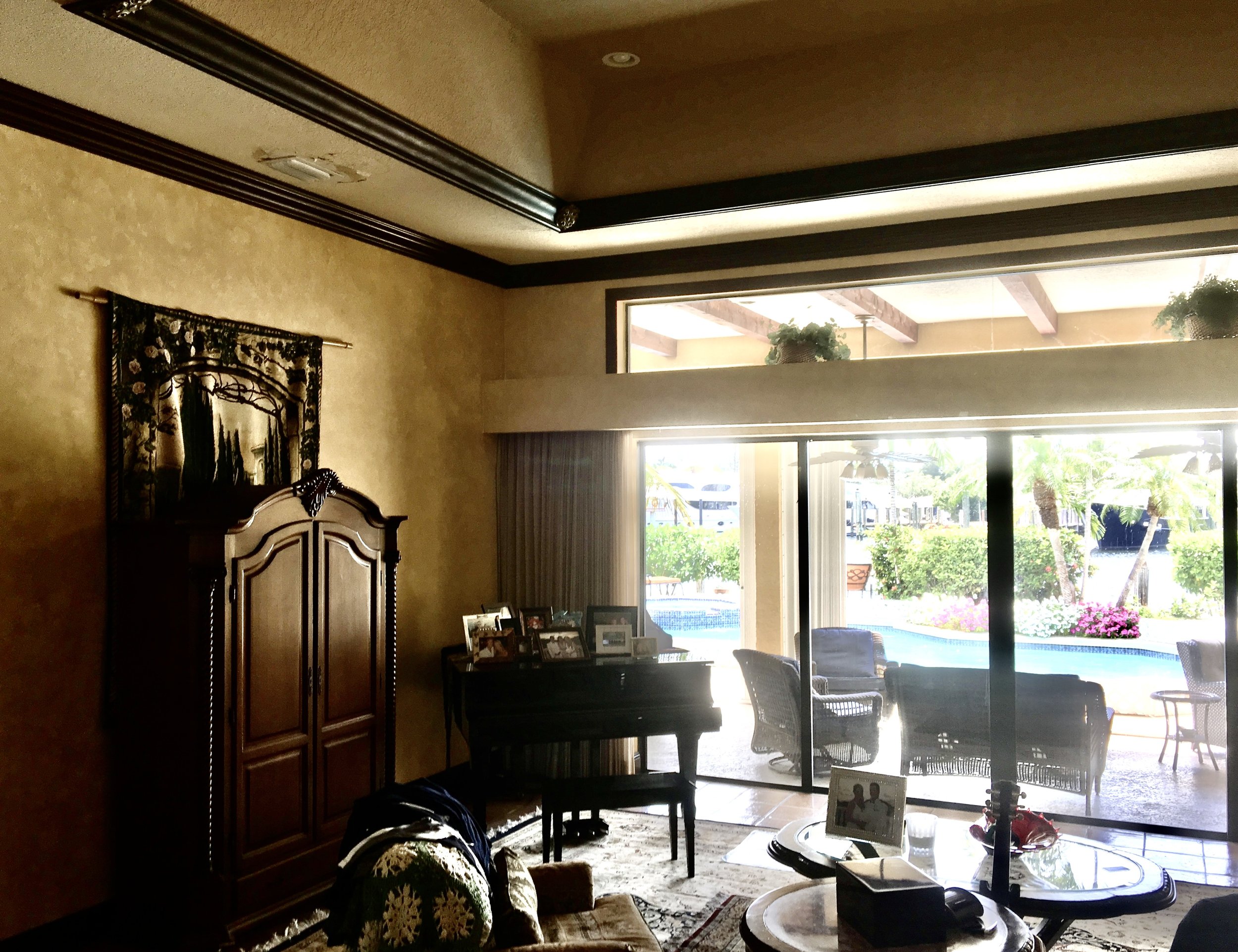 before and after of Mediterranean home in Boca Raton