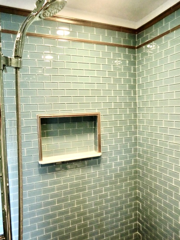 coastal style bathroom remodel with open concept in Delray Beach