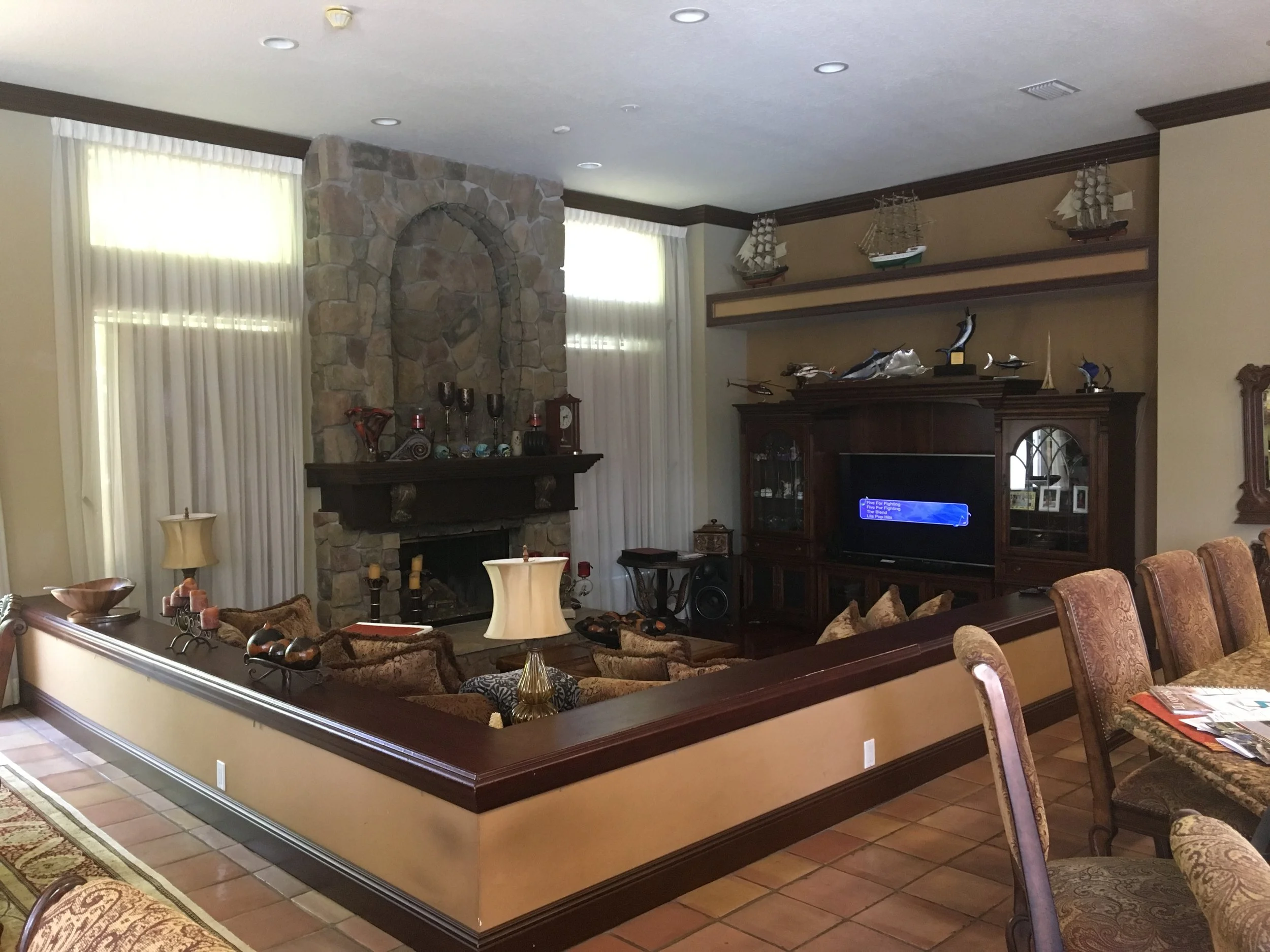 general contractor's before and after of luxury home in Boca Raton