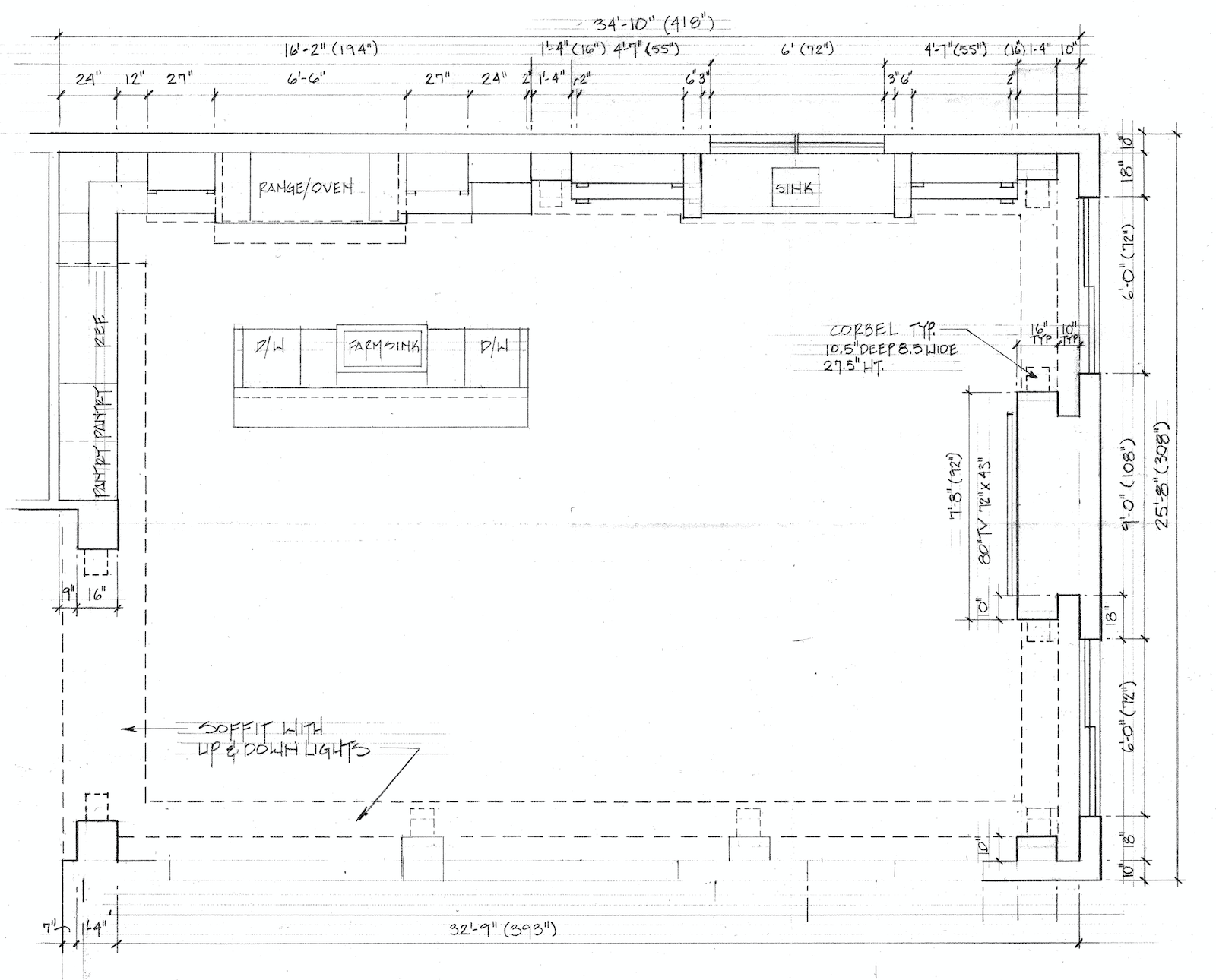 Traditional Mediterranean kitchen remodeling with custom cabinetry in Boca Raton