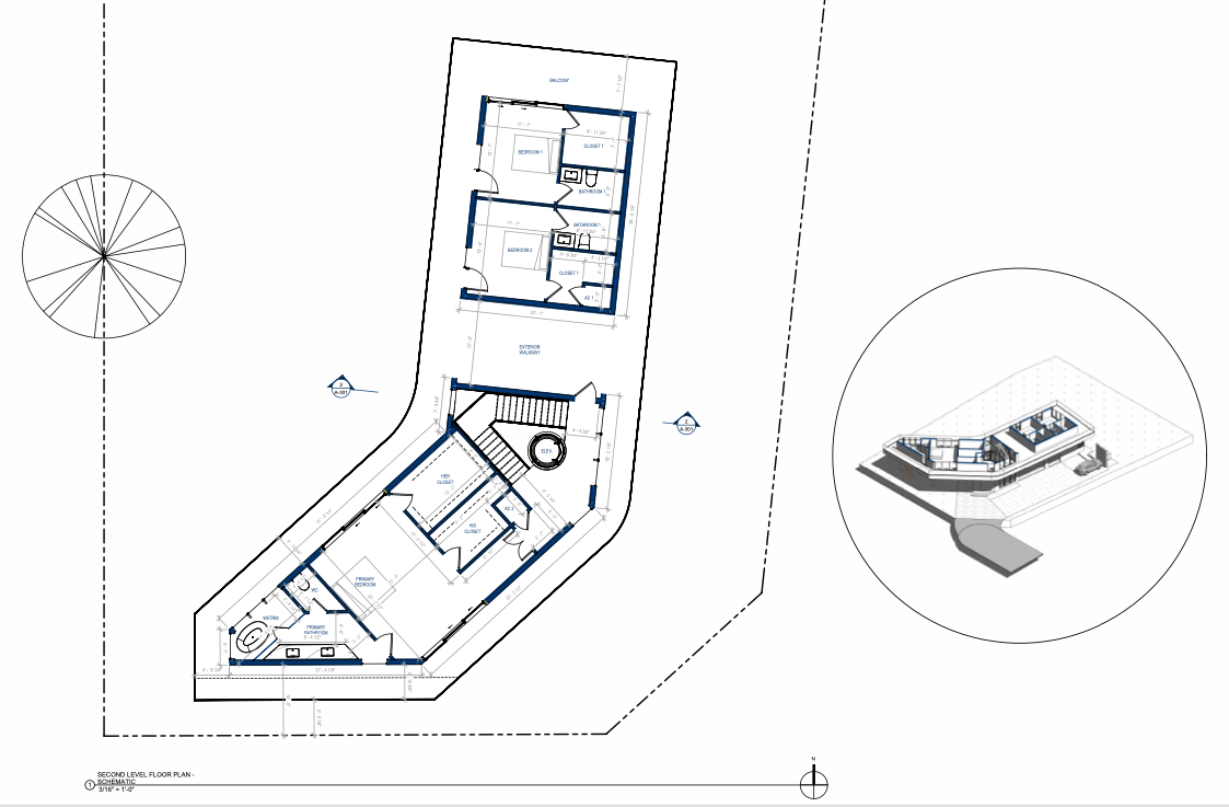 Architectural floor plan showing furniture placement in custom home