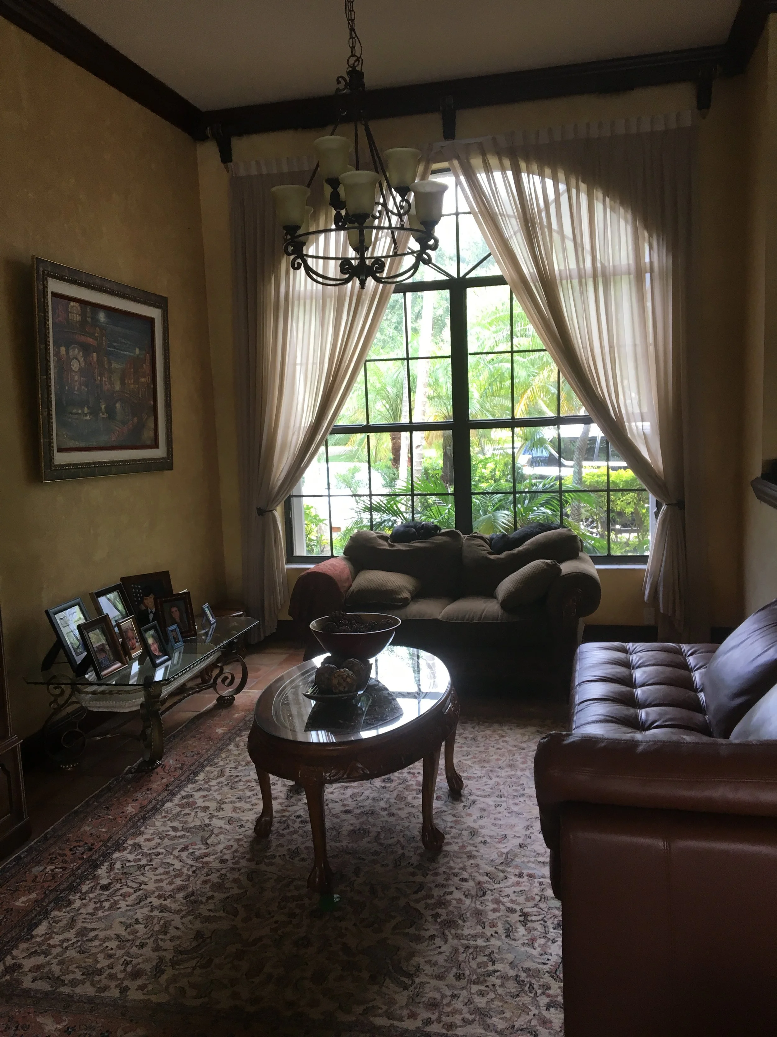 piano room before home remodel in Boca Raton