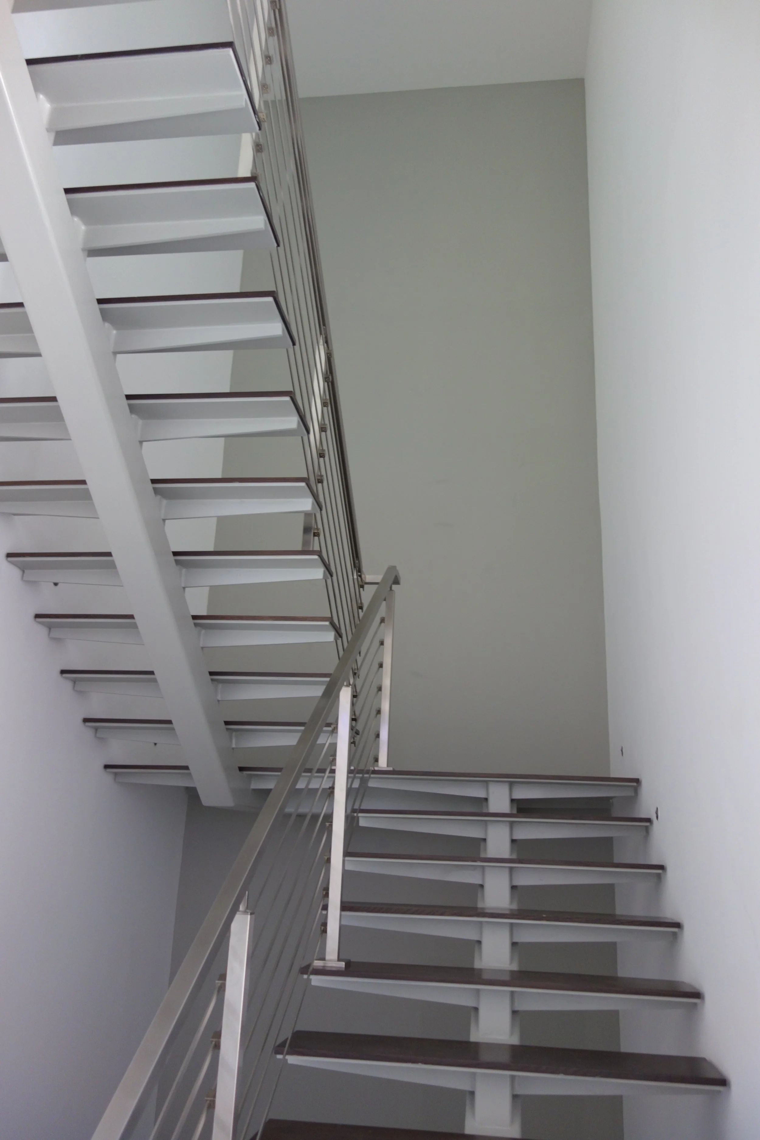 home staircase before design build renovation in Fort Lauderdale