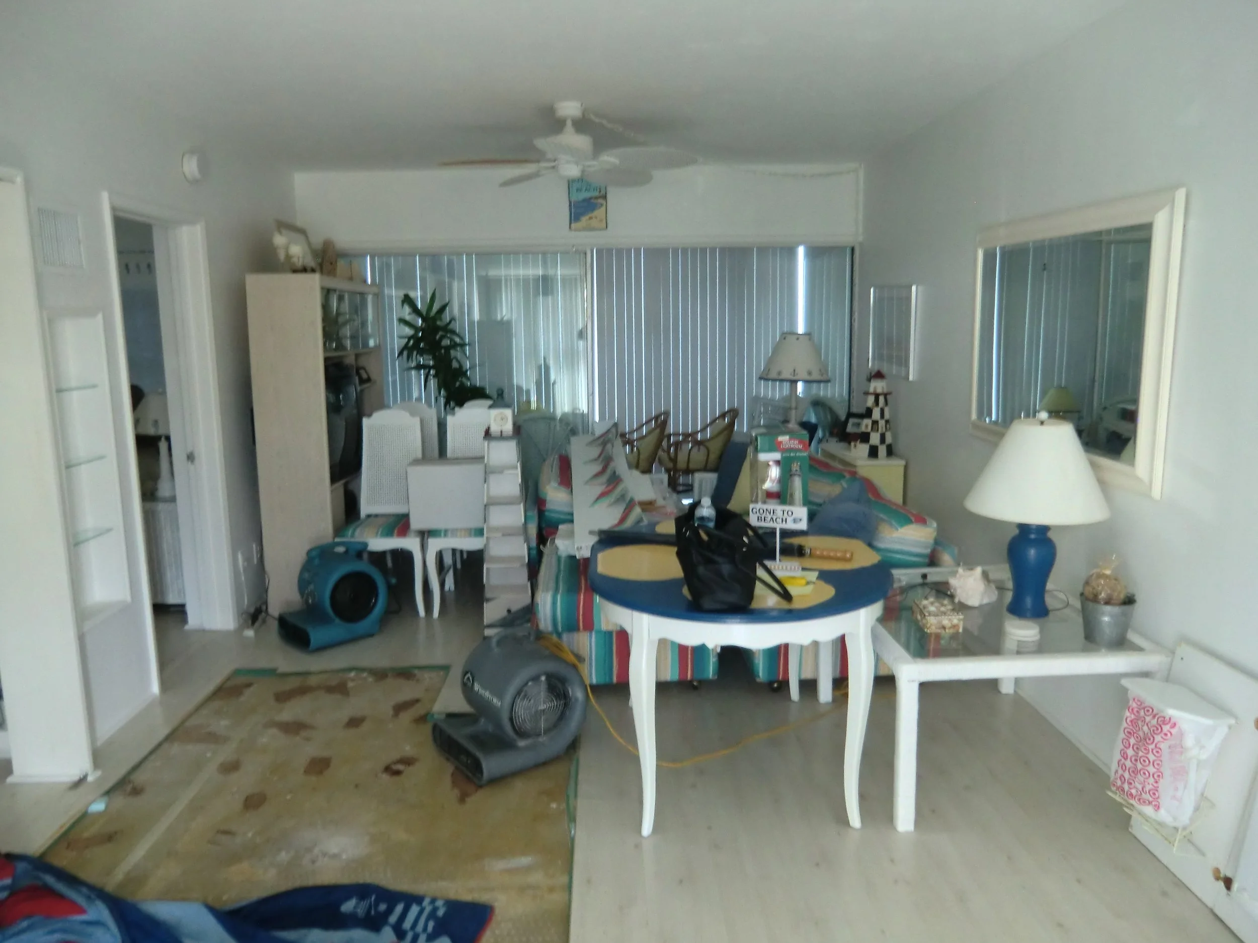 Waterfront vacation home remodel before and after at Ocean Reef Club, Florida Keys