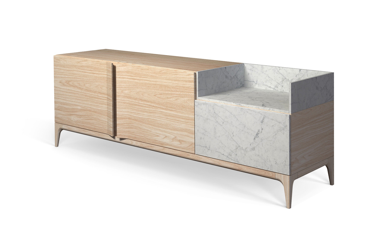 Storm Wood Sideboard Side view